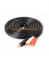 Cable Sound PC TO SPK (DC3.5-2RCA) (1.8M) ThreeBoy